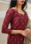 Maron Oxide Magic Salwar Suit